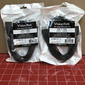 2 VisionTek 6ft HDMI Cables